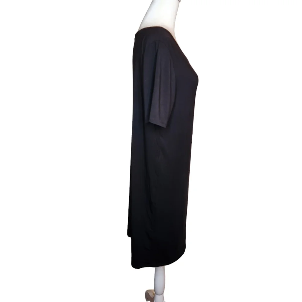 Hatch The T-Shirt Layer Dress Black Size Large Maternity - Picture 2 of 6